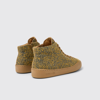 Back view of Peu Touring Multicolored textile ankle boots for women