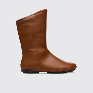 Side view of Right Brown Boots for Women