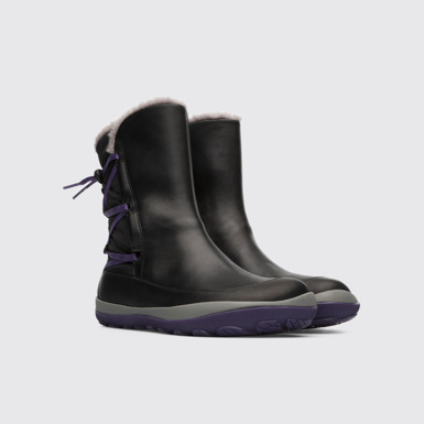 Front view of Peu Pista Black Boots for Women
