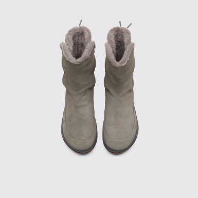 Overhead view of Peu Pista Grey Boots for Women