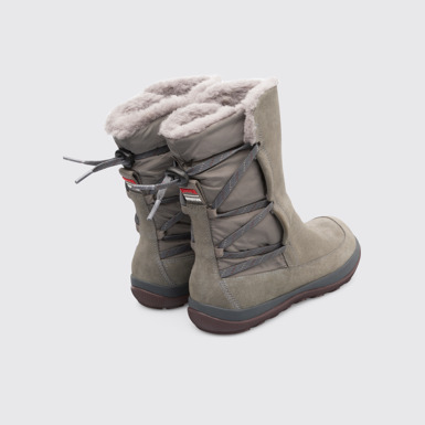 Back view of Peu Pista Grey Boots for Women