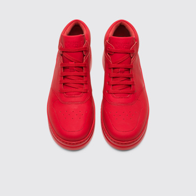 Overhead view of Runner Up Red Sneakers for Women