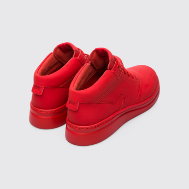 Back view of Runner Up Red Sneakers for Women
