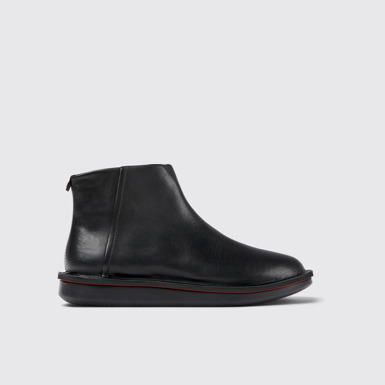 Side view of Formiga Black Ankle Boots for Women