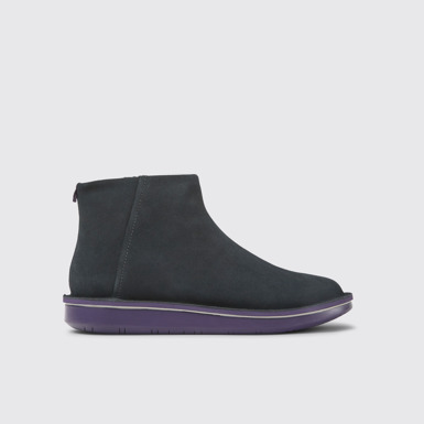 Side view of Formiga Grey Ankle Boots for Women