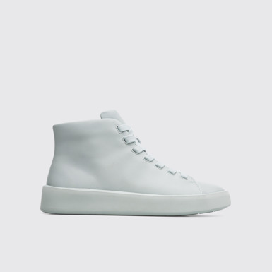 Side view of Courb Women's light grey ankle boot