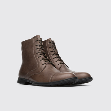 Front view of Mil Grey Ankle Boots for Women