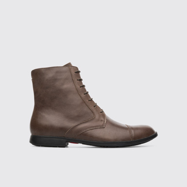 ショートブーツ・ブーティ CAMPER Woman Flat ankle boots Brown K400245-008 NEUMAN 0 Neuman Brown Ankle Boots for Women - Spring/Summer