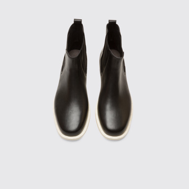 Overhead view of Juddie Women’s black ankle boot