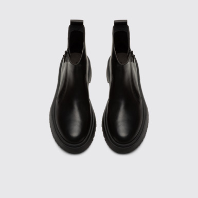 Overhead view of Walden Women's black zip boot