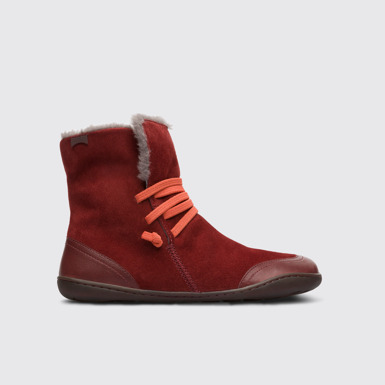 Side view of Peu Red mid boot for women