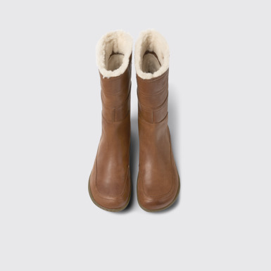 Peu Botas cafés de piel para mujer