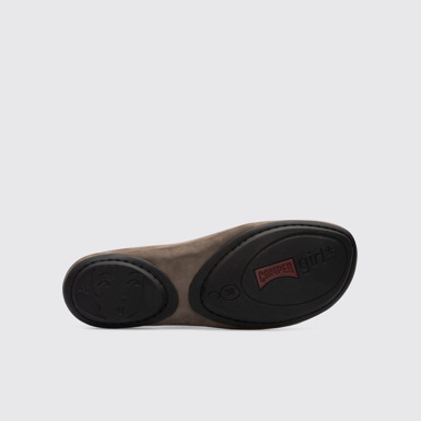 Right Botín verde grisáceo con cremallera para mujer