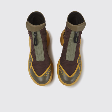 CRCLR Botines marrones y amarillos para mujer