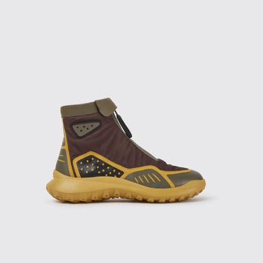 CRCLR Botines marrones y amarillos para mujer