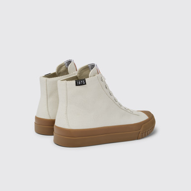 Back view of Camaleon White boots for women