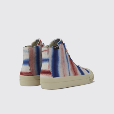 Back view of Camper x EFI Multicolored organic cotton sneakers for women