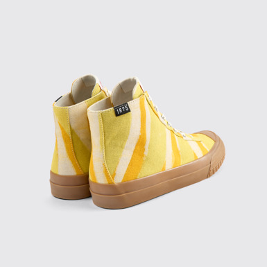 Back view of Camper x EFI Multicolored organic cotton sneakers for women