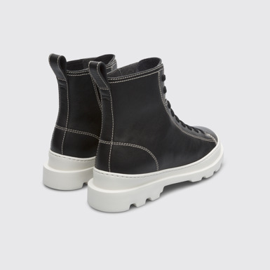 Back view of Brutus Black boot for women