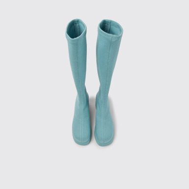 Overhead view of Kaah Turquoise boots for women