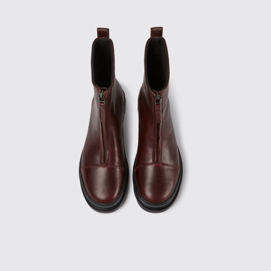 Brutus Bottes à zip bordeaux