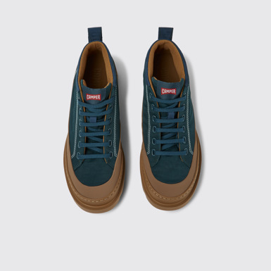 Overhead view of Brutus Green ankle boots for women