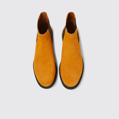 Iman Orange Stiefelette aus Nubukleder