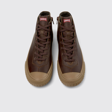 Overhead view of Camaleon Gray Sneaker Booties for Women.
