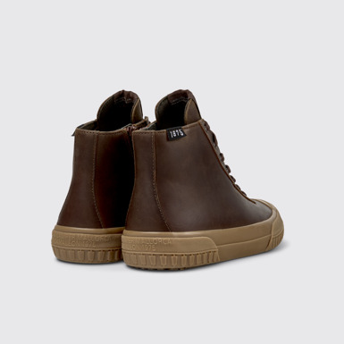 Back view of Camaleon Gray Sneaker Booties for Women.