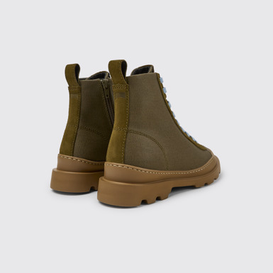 Back view of Brutus Green boots for women