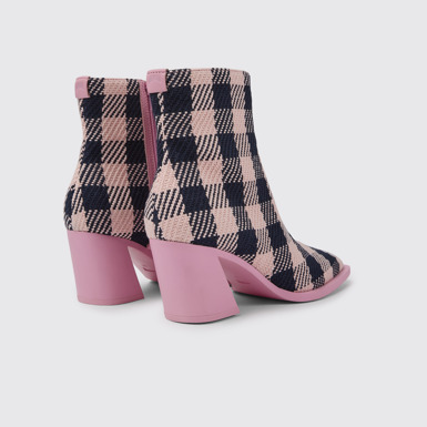 Karole Damenstiefel aus Baumwolle in Rosa und Schwarz