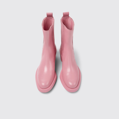 Bonnie Botas rosas de piel para mujer