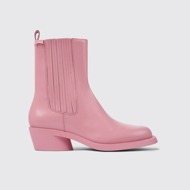 Bonnie Botas rosas de piel para mujer