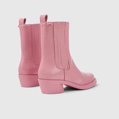 Back view of Bonnie Pink leather boots for women