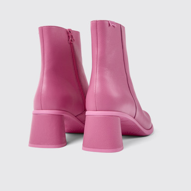 Kiara Botines rosas de piel