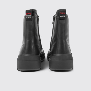 Brutus Trek Botines negros de piel con agujetas  para mujer