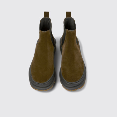 Brutus Trek Botines cafés de nobuk para mujer