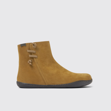 Peu Botines café claro de nobuk para mujer