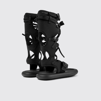 Back view of Camper x Ottolinger Black sandals for women by Camper x Ottolinger