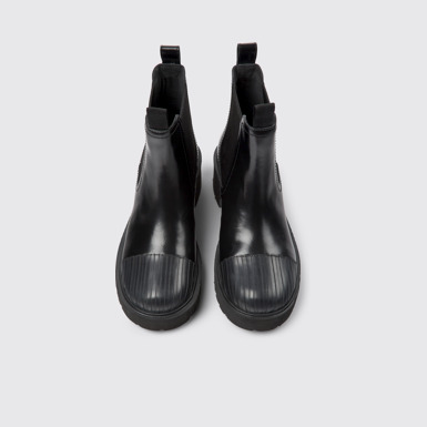Milah Botas Chelsea negras de piel para mujer