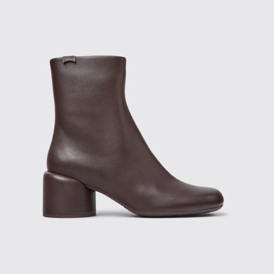 Niki Botas burdeos de piel para mujer