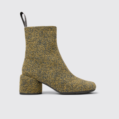 Side view of Niki Multicolored Textile Boots for Women