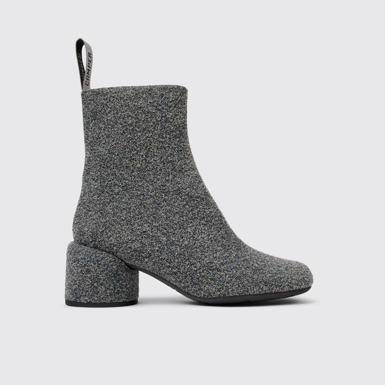 Side view of Niki Multicolored Textile Boots for Women