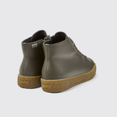 Back view of Peu Terreno HYDROSHIELD® Green leather shoes for women