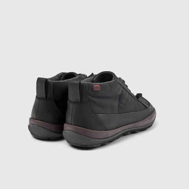 Back view of Peu Pista PrimaLoft® Black ankle boots for women
