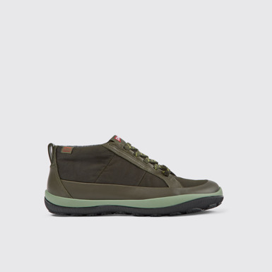 Side view of Peu Pista PrimaLoft® Green ankle boots for women