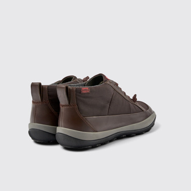 Back view of Peu Pista PrimaLoft® Brown ankle boots for women