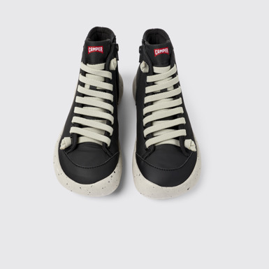 Overhead view of Peu Stadium Black boots for women