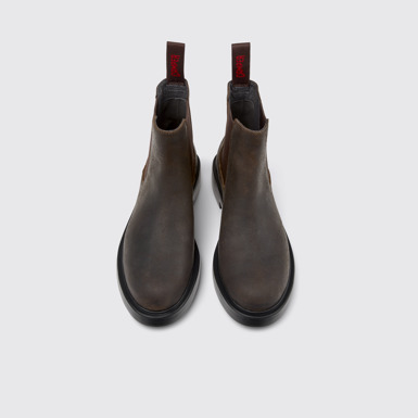 Dean Botines de nobuk marrón para mujer.