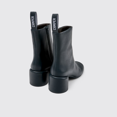 Back view of Niki Green Leather Boots for Women